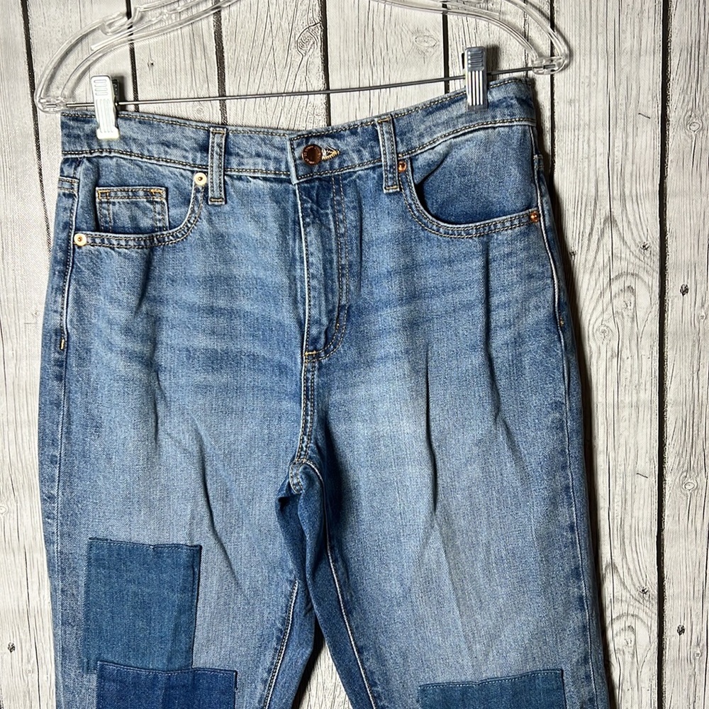 Universal Thread Boyfriend Patchwork Jeans Size 24 - image 3